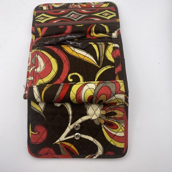 Vera Bradley Euro Wallet in Puccini Trifold Billfold credit card holder - Picture 3 of 4